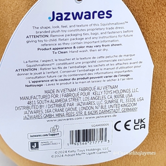 TANUKI 🐼 Adopt Me Brown Panda X Original Squishmallow by Kelly Toy ☆ NWT ☆ - Picture 8 of 9